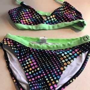 OP two piece swim suit.  Size 10/12